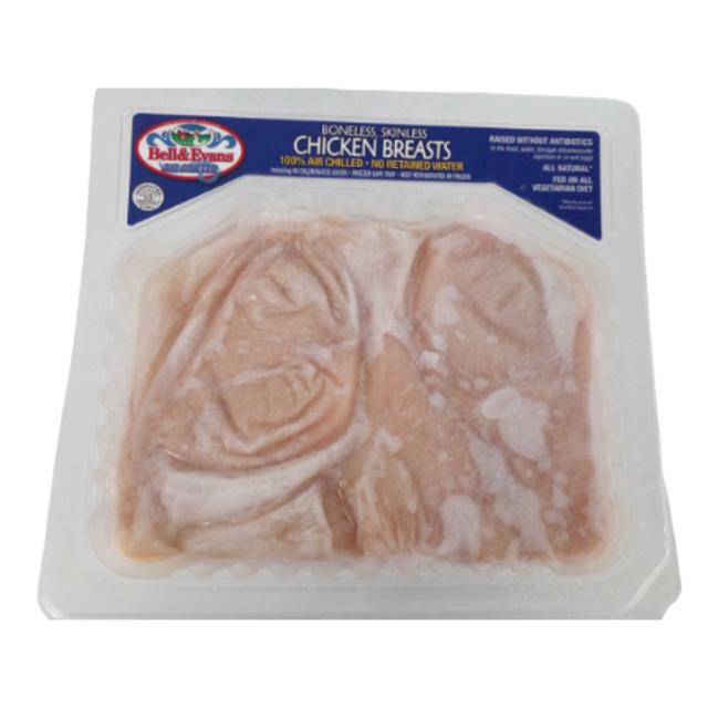 Chicken Breasts (Frozen - Premium) Bell & Evans Boneless Skinless  1.4lb