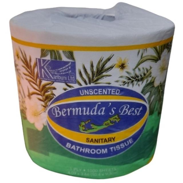 Bermuda's Best Bathroom Tissue 1000 Sheets Per Roll 1 ct