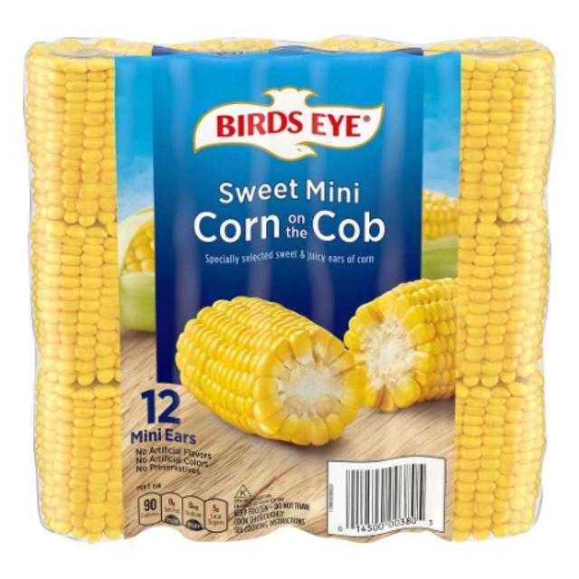 Birds Eye Sweet Mini Corn On The Cob 12 ct