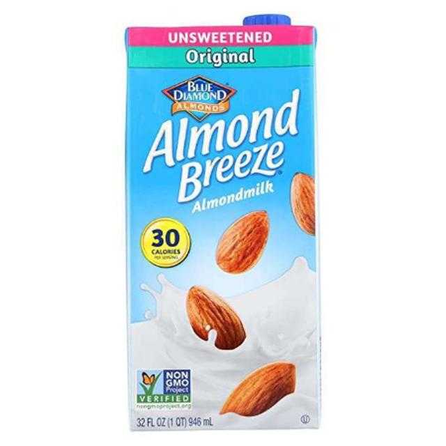 Blue Diamond Almond Breeze Unsweetened Original 32 oz