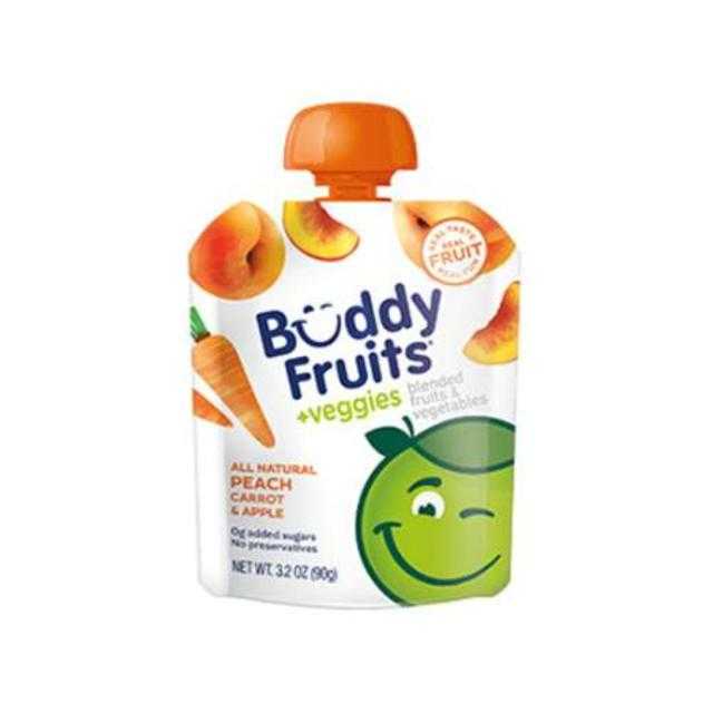 Buddy Fruits Peach Carrot & Apple 3.2 oz