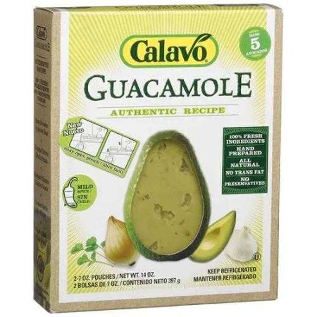 Calavo Guacamole Authentic Recipe 14 oz (2 Pouches)