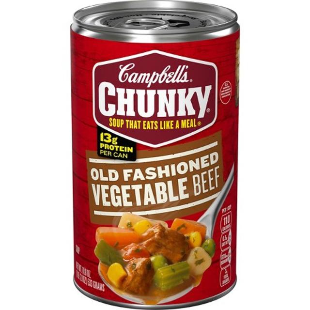 Campbell's Chunky Old Fashioned Vegetable Beef Soup 18.8 oz