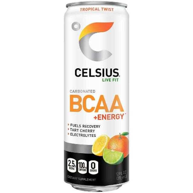 Celsius BCAA +Energy Tropical Twist 12 oz