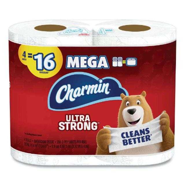 Charmin Ultra Strong Bathroom Tissue 242 Sheets Per Roll 4 ct