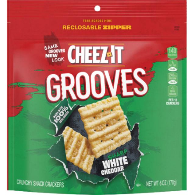Cheez-It Grooves Sharp White Cheddar 6 oz