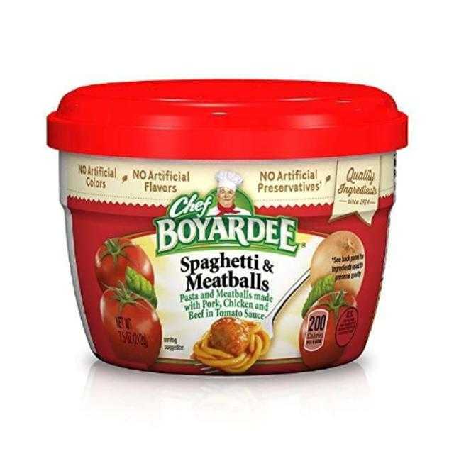 Chef Boyardee Spaghetti & Meatball Microwavable 7.5 oz