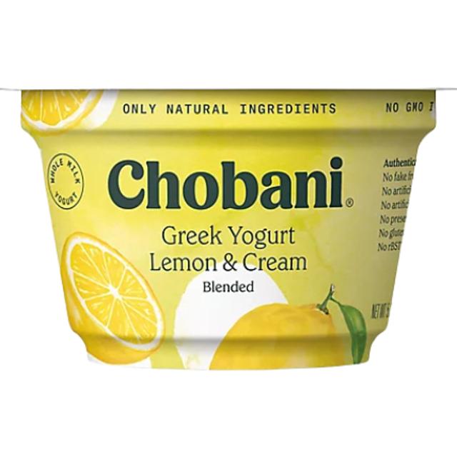 Chobani Greek Yogurt Lemon & Cream 5.3 oz