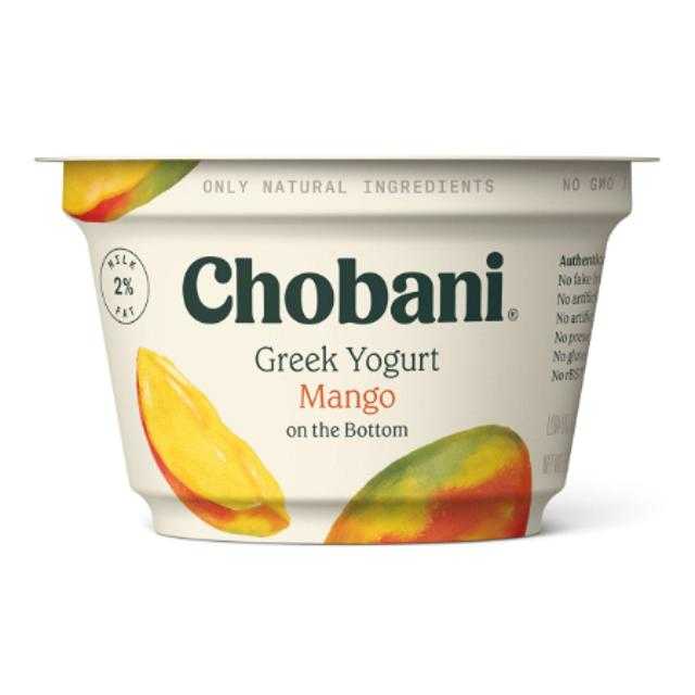 Chobani Greek Yogurt Mango 5.3 oz