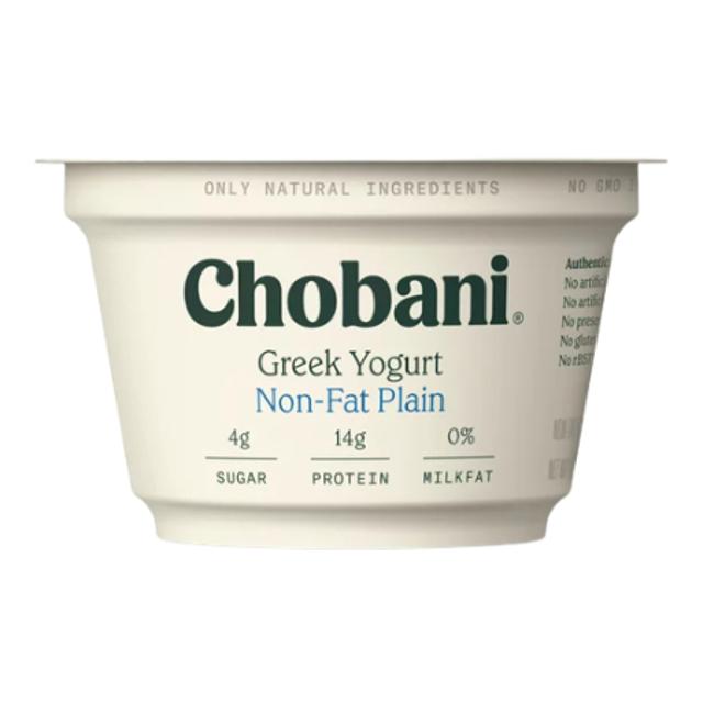 Chobani Greek Yogurt Non-Fat Plain 5.3 oz