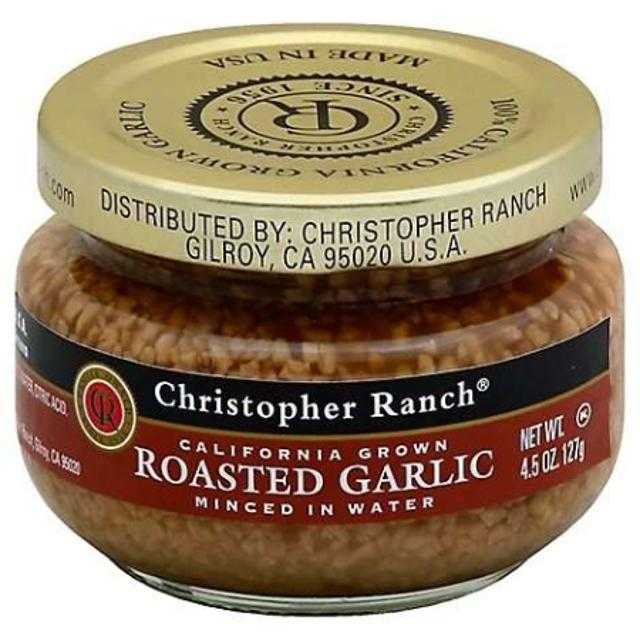 Christopher Ranch Roasted Garlic Minced in Water 4.5 oz