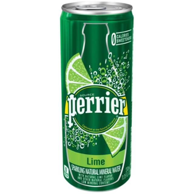 Perrier Sparkling Natural Mineral Water Lime 330ml