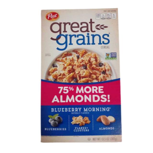 Post Great Grains Blueberry Morning Cereal 13.5 oz