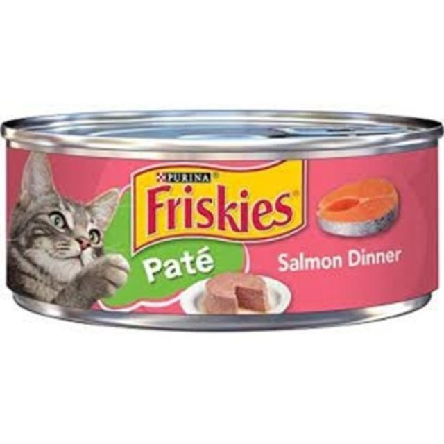 Purina Friskies Pate Salmon Dinner Cat Food 5.5 oz