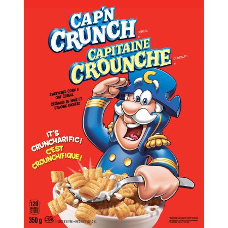 Quaker Cap'N Crunch Cereal 350 g