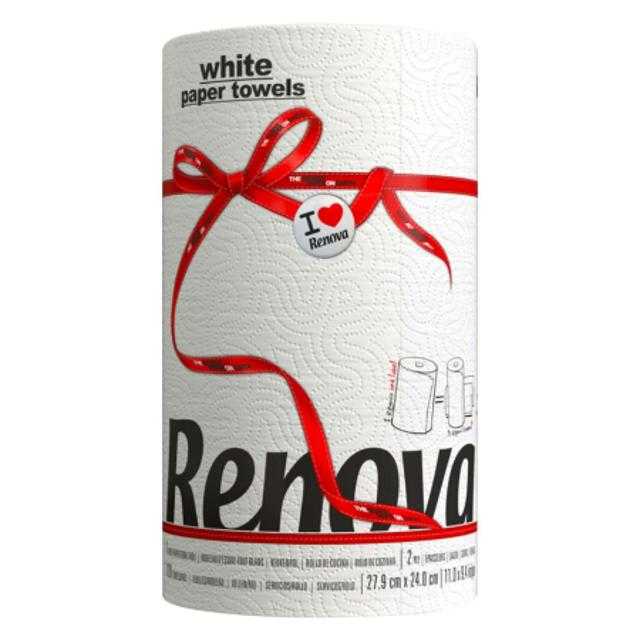 Renova Paper Towels White 120 ct