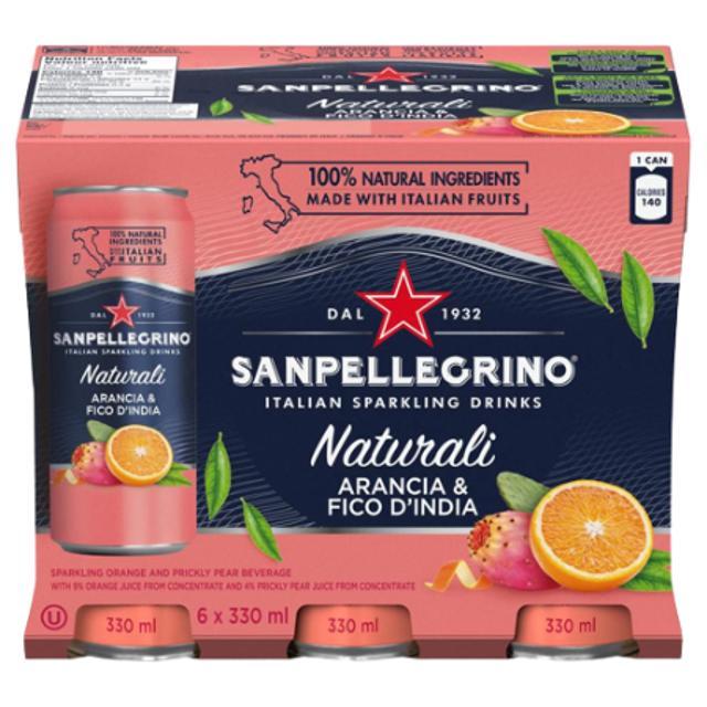 San Pellegrino Arancia Fico D'India 6 Pack 330 ml