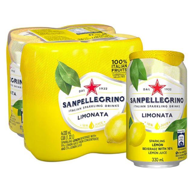 San Pellegrino Limonata 4 Pack 330 ml