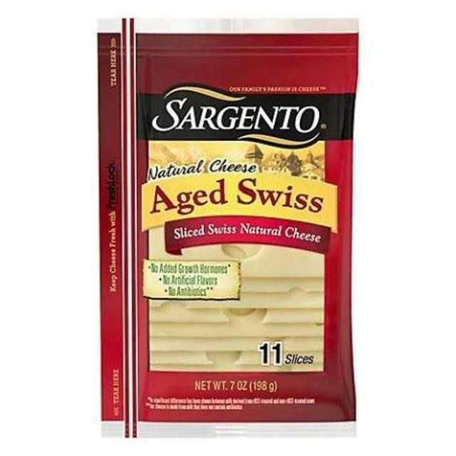 Sargento Aged Swiss Sliced Cheese 7 oz