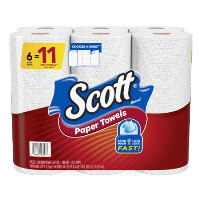 Scott Paper Towels Mega 6 ct