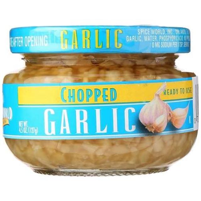 Spice World Chopped Garlic 4.5 oz