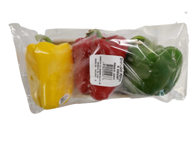 Bell Peppers, Stoplight 3 ct