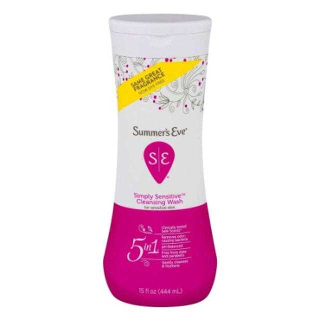 Summer's Eve Simply Sensitive Cleansing Wash 15 oz