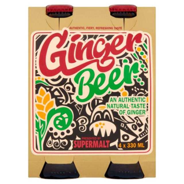 Supermalt Ginger Beer 4 ct 330 ml