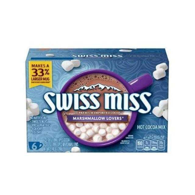 Swiss Miss Cocoa Marshmallow Lovers 8 ct 9.6 oz