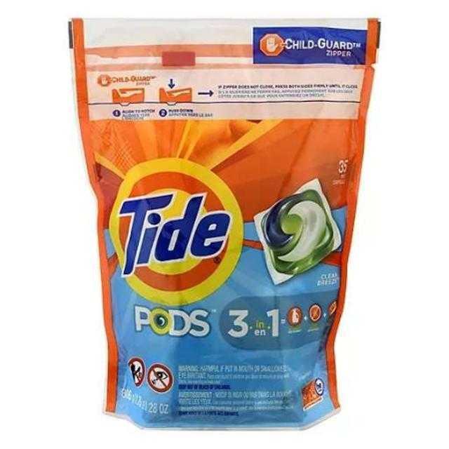 Tide Pods 3-in-1 Clean Breeze Laundry Detergent 35 ct