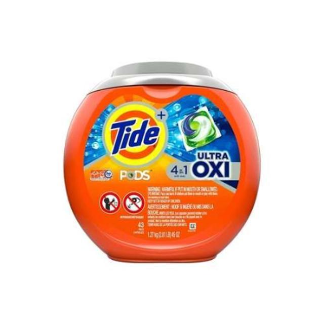 Tide Pods 4-in-1 Ultra Oxi Laundry Detergent 45 oz