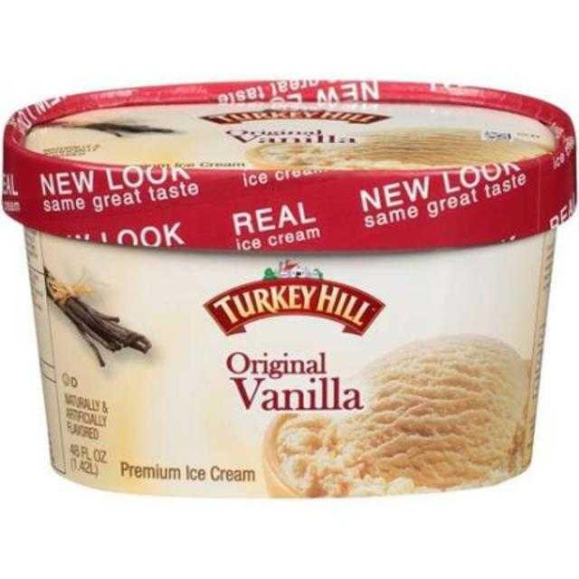 Turkey Hill Original Vanilla Ice Cream 46 oz