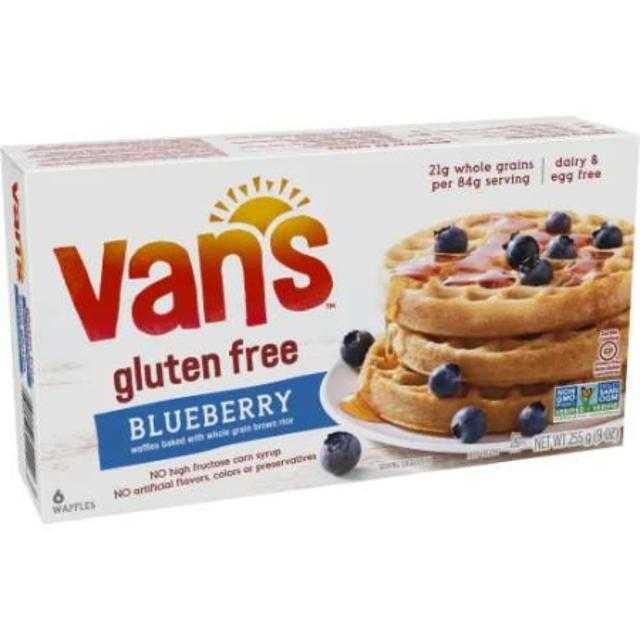 Vans Waffles Blueberry Gluten Free 6 ct 9 oz