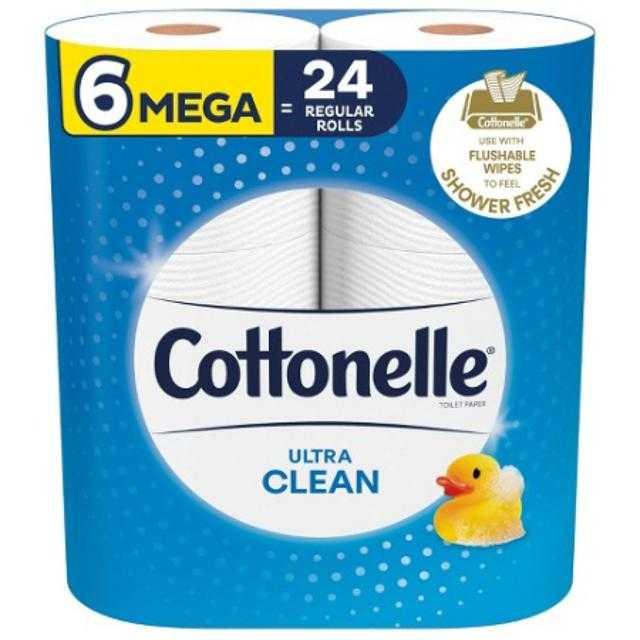 Cottonelle Ultra Clean Bathroom Tissue 312 Sheets Per Roll 6 ct