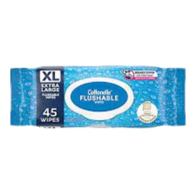 Cottonelle XL Flushable Wipes 45 ct