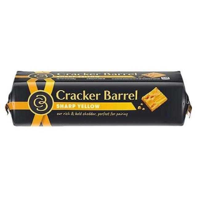 Cracker Barrel Sharp Yellow Cheddar Cheese 8 oz