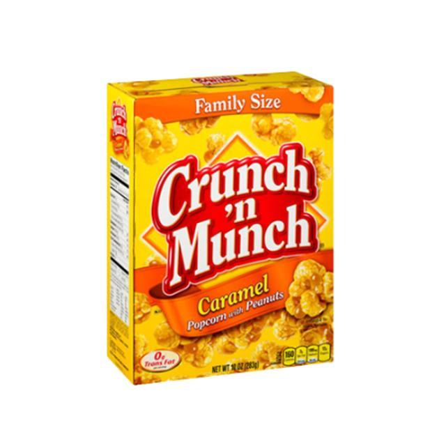 Crunch 'N Munch Family Size Caramel Popcorn with Peanuts 10 oz