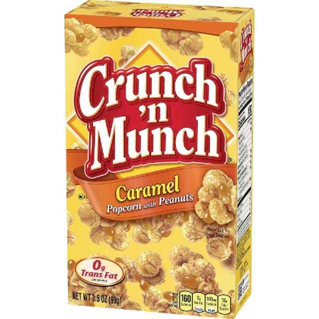 Crunch 'N Munch Caramel Popcorn with Peanuts Caramel 3.5 oz