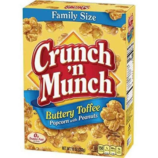 Crunch 'N Munch Popcorn with Peanuts Buttery Toffee 10 oz