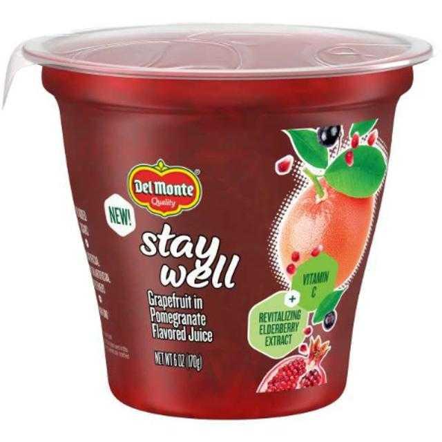 Del Monte Stay Well Grapefruit in Pomegranate Flavored Juice 6 oz