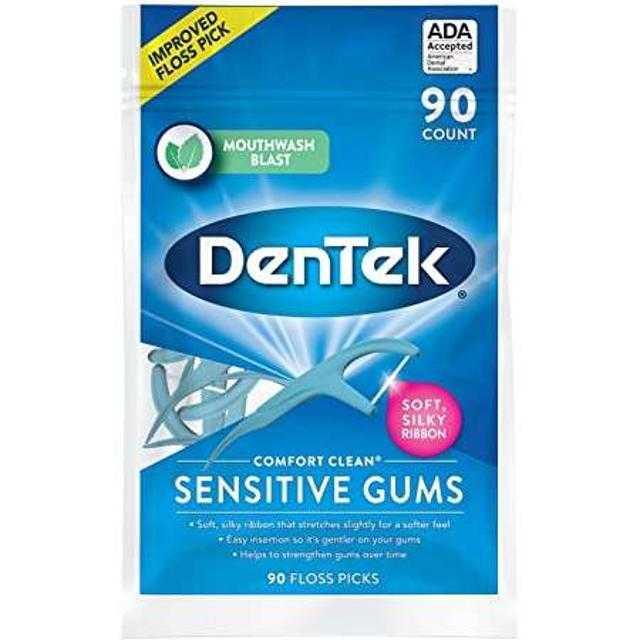 Dentek Comfort Clean Sensitive Gums Floss Picks 90 ct