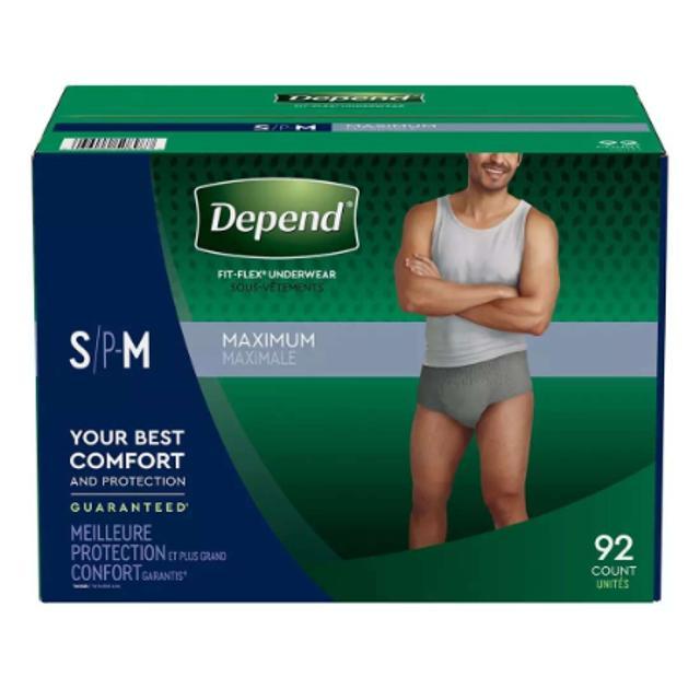 Depend Underwear for Men (S/M) 92 ct