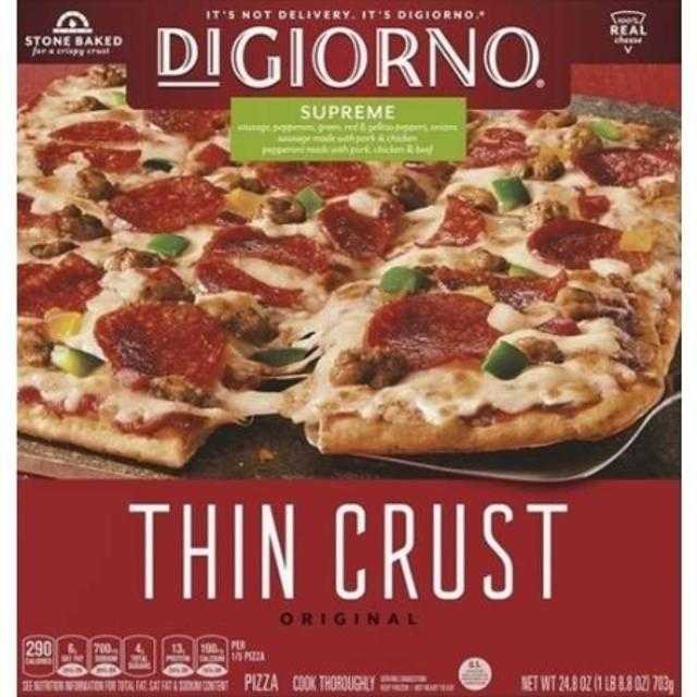 Digiorno Thin Crust Pizza Supreme 12 in