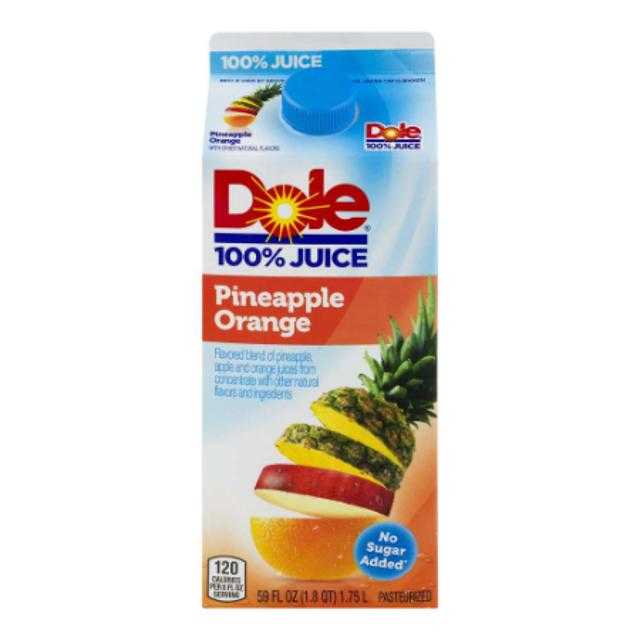 Dole 100% Juice Pineapple Orange 59 oz