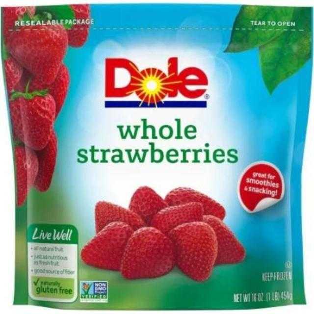 Dole Whole Strawberries 16 oz