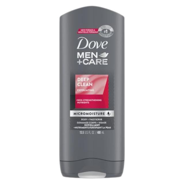 Dove Men Deep Clean Exfoliating Body & Face Scrub 13.5 oz