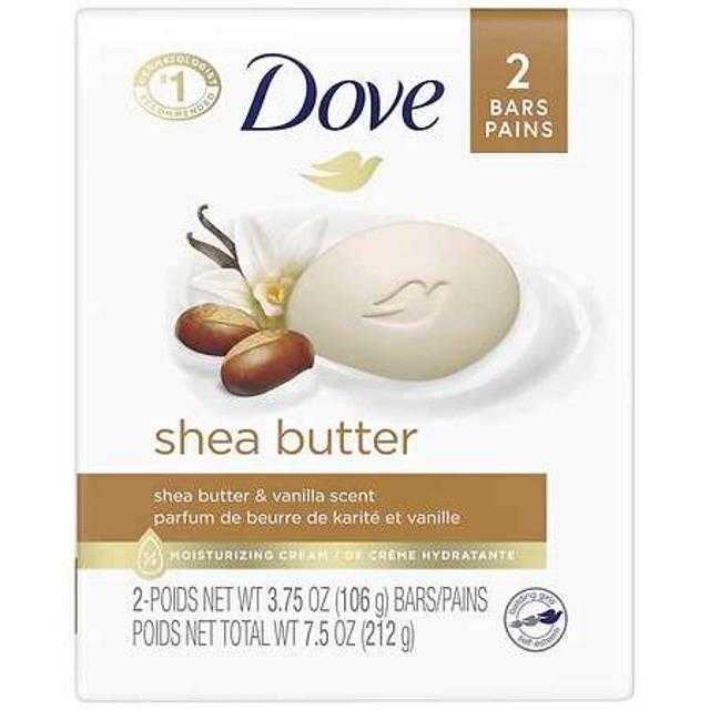 Dove Shea Butter Bar Soap 2 ct 7.5 oz