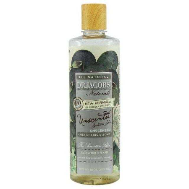Dr. Jacobs Naturals Unscented Face & Body Wash 16 oz