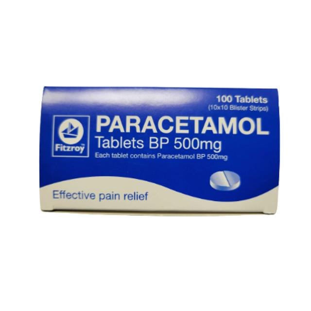 Fitzroy Paracetamol Tablets 100 ct 500 mg
