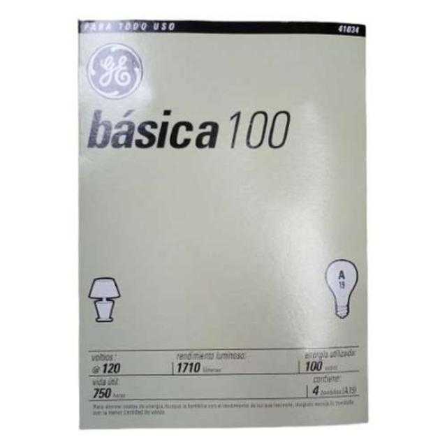 GE Basic Light Bulb 100W 4 ct